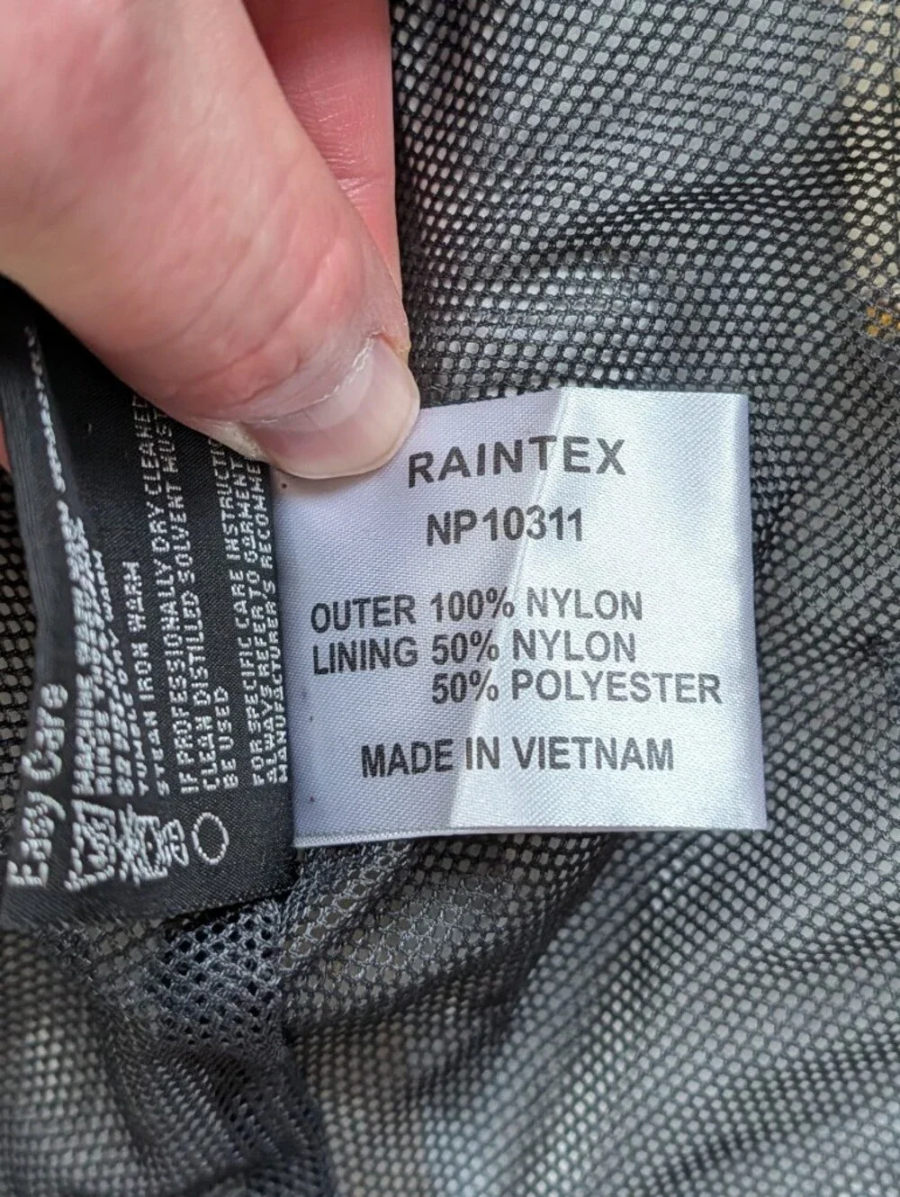 North Face Mens Yellow Gold Gray Vintage 90s Raintex NP10311 Gore-Tex Jacket L